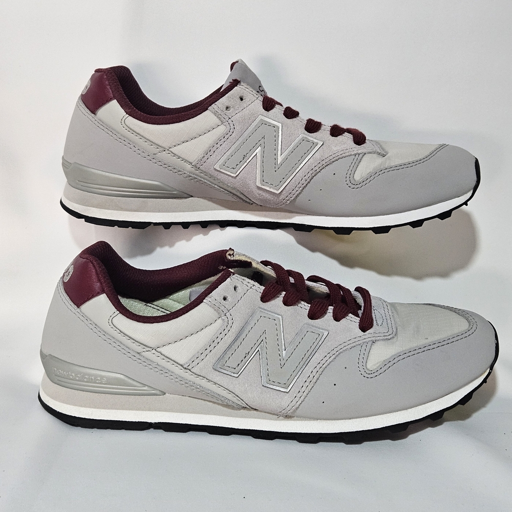 New Balance Women's Gray and Burgundy Sneakers